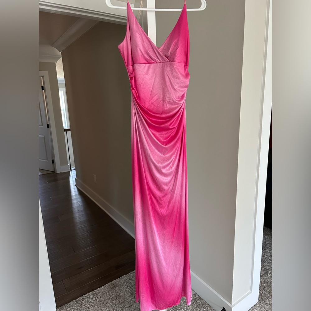 City Triangles Spaghetti Strap Pink Dress